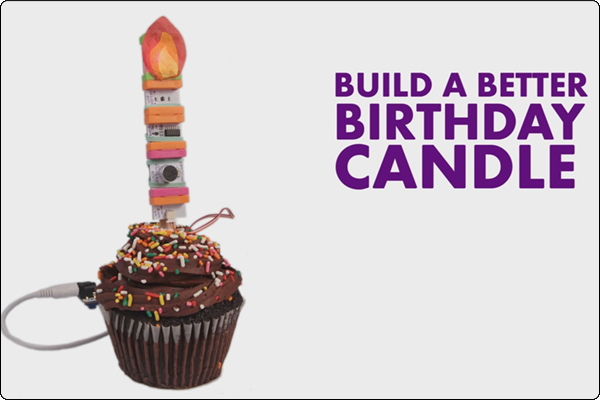 littleBits - narodeninová sviečka
