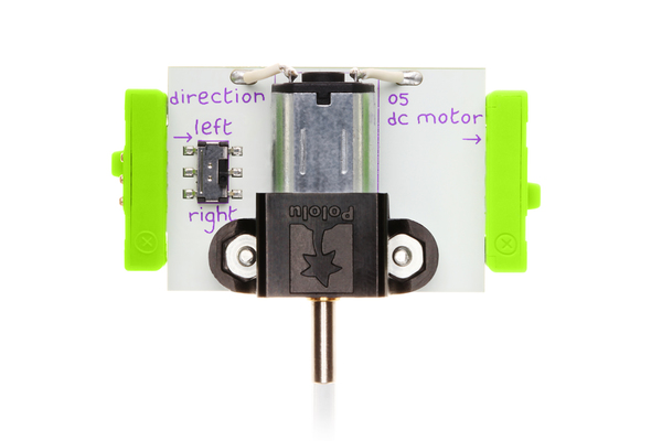 prvok littleBits - Jednosmerný motor prvok littleBits - Jednosmerný motor