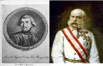 František Jozef I. a Móric Augustus Beňovský